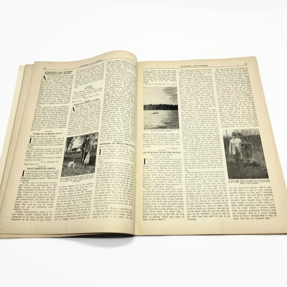 Antique August 1925 Hunting and Fishing Magazine • Illustrated Outdoors Ad Book - Image 3 of 4