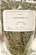 Moringa Leaf Organic Dried Cut / Farm Fresh Packed USA Free Ship