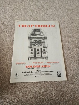 TPEEP555 MAGAZINE ADVERT 11X8'' GOLD RUSHES: EDDY GRANT - I DON'T WANNA DANCE 
