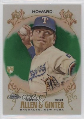 2021 Allen & Ginter Chrome Green Refractor 38/99 Spencer Howard Rookie RC 11p9