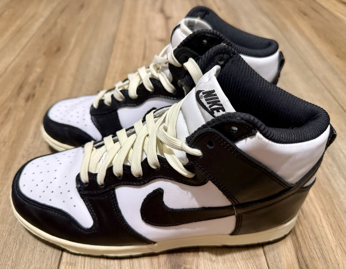 Preços baixos em Nike Dunk High Vintage Black W | eBay
