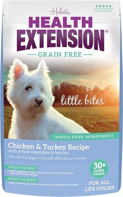 Health Extension Grain Free Chicken & Turkey Little Bites Small Kibble Formula w