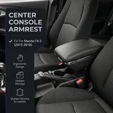 Pu Leather Arm Center Console Armrest Storage Box Fit For Mazda Cx-3 2015-2018