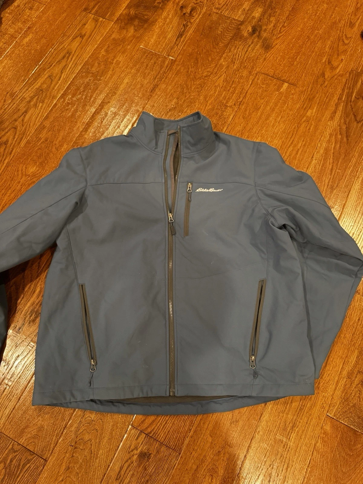 Eddie Bauer Men's Sz XL Soft Shell Jacket Blue