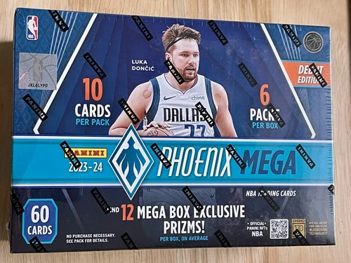 PANINI 2023-24 NBA Phoenix Basketball Trading Card Mega Box Debut Edition