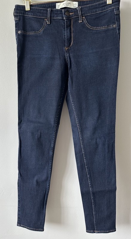 Abercrombie & Fitch Jegging Woman Sz 10R Skinny Jeans Stretch Dark Blue W30 L29