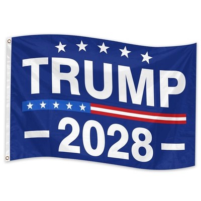 Trump 2028 Flag Double Sided 3x5 FTHeavy-Duty MAGA Banner with 2 Brass Gromm