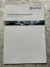 Rolls Royce marine / navy products,  promo brochure, HMS Daring, submarines ++