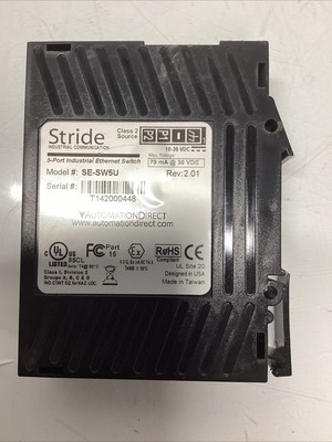 AutomationDirect Stride SE-SW5U 5-Port Industrial Ethernet Switch R-443