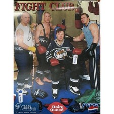 VTG UHL Missouri River Otters Defunct Circa 2001-2002 Fight Club Poster Boxing
