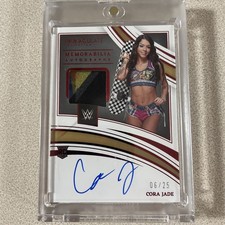 2022 Panini Immaculate Cora Jade Elayna Black Rookie Patch Auto /25 Multi Color