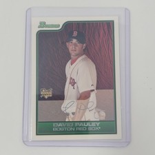 2006 Bowman Draft Picks David Pauley White Parallel RC #/225 Rookie Card #BDP12. rookie card picture