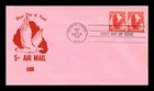 DR JIM STAMPS US COVER AIR MAIL 5C EAGLE FDC SCOTT C50 KOLOR KOVER CACHET