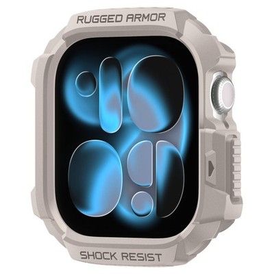 For Apple Watch Series 11 10 (46mm) | Spigen [ Rugged Armor 2 ] Durable Case