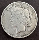 1928 S $1 Peace Silver Dollar US Mint Coin
