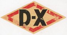 1920s-30s D-X Gasoline Sticker Label P60