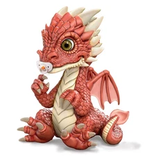 Ashton-Drake Mystical Dragonlings Dragon Doll Issue #1 Kai Little Fire 8"