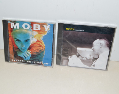MOBY Sealed CD Lot EVERYTHING IS WRONG Animal Rights 1995 1997 Music
