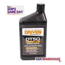 Driven Oil 2806, One Dt50 15W50 Synthetic Oil 1 Qt Bottle Performance Parts