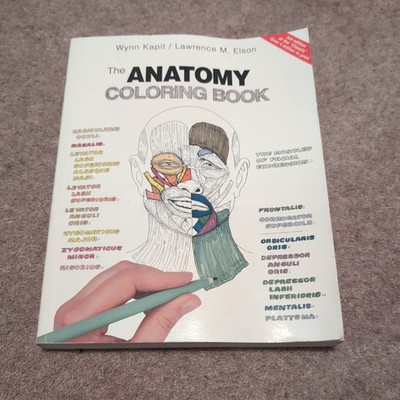 Anatomy Coloring Book Human Medical Study Review Reinforcement 208 Pgs New/other
