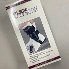 New FLA Flex Lite Sport Hinged Ankle Brace Professional Grade Small Black