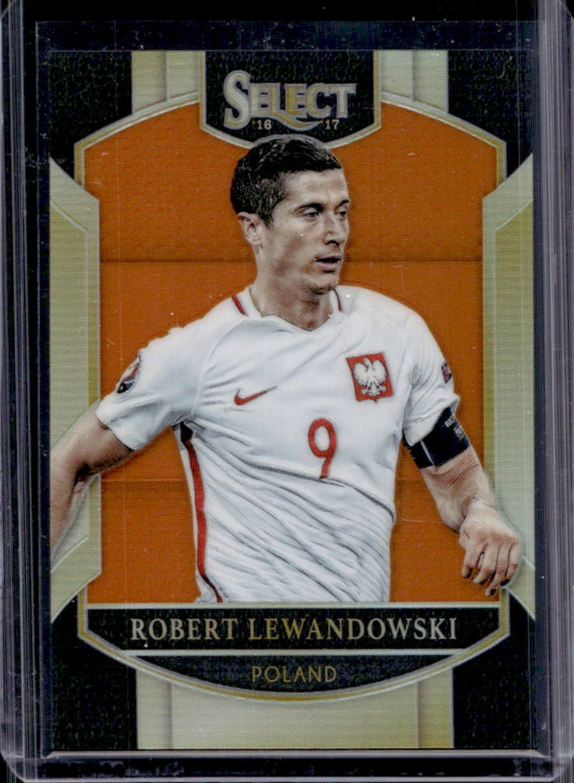 2016 Panini Select Robert Lewandowski Orange Terrace #/75 Poland