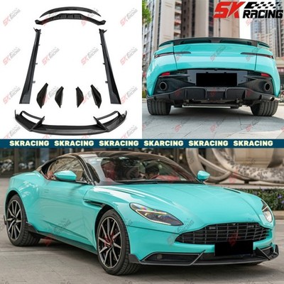 For 17-23 Aston Martin DB11 Dry Carbon Front Rear Lip Side Skirts Wing Body Kits