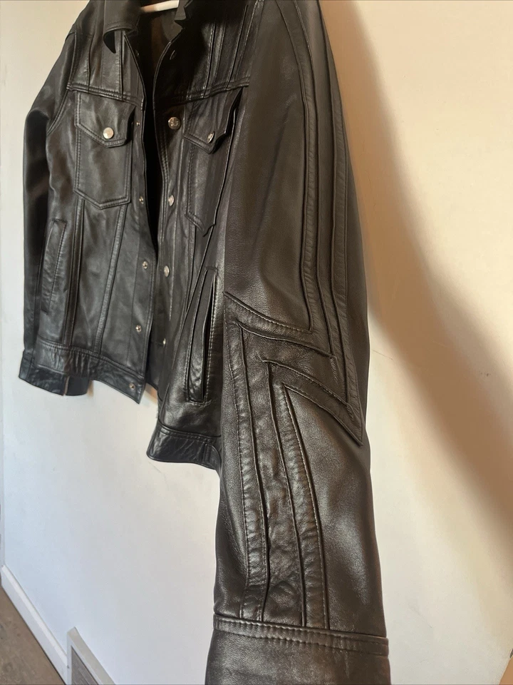 DLNYC Daniel Leather Jacket Men’s Size M Black Leather - Image 4 of 4