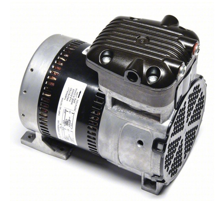 GAST 87R135-101-N270X Rocking Piston Air Compressor, 0.25 hp