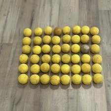 Lot of 48  Used 9" Dimpled Balls Pitching Machine Batting Cage Baseballs
