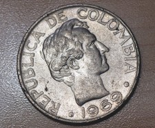 1969 Colombia 50 Centavos