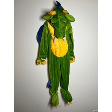 Green Dragon Plush Warm Costume Kids Size 5T Halloween Dream Play Imagine