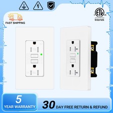 15A / 20A AMP 125-Volt GFCI GFI Safety Outlet Receptacles Tamper Resistant White