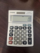 Casio MS-80TV Two Way Power Solar Desktop Calculator Tested Working