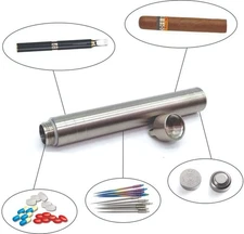 Titanium Waterproof, Airtight, Smell Proof Indestructible Tube Storage Container