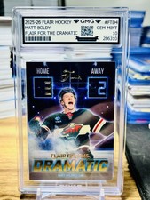 2025-26 Upper Deck Flair Matt Boldy Flair For The Dramatic GMG Graded 10 Gem 💎