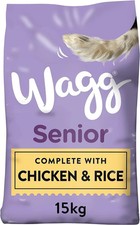 Wagg Senior Dry Dog Food 15kg – 28% Meaty Ingredients, Complete Nutrition 1.83 per kilo