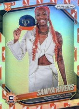 2025 Panini Prizm WNBA Logo Prizm NO. 150 Saniya Rivers, Connecticut Sun