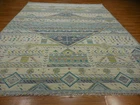 Turkish Oushak Rug, Modern Multicolored Handmade Bohemian Rug 9.4x12.3 Ft