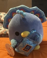 Zuru Snackles 8" Plush Levi Peacock Aldi Exclusive NWT