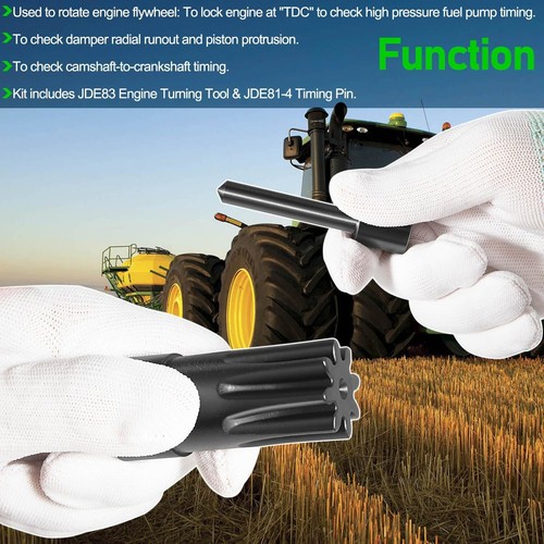 Herramienta de torneado de motor JDE83 y kit de pasador de distribución JDE81-4 para John Deere 3179 4239 6359 - Imagen 5 de 10