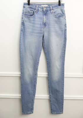Damen Levi's Jeans Stretch Baumwolle Blau 721 Hight Rise Skinny W29 L32 JNJ119