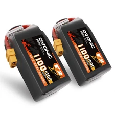 2x Ovonic 22.2V 130C 1100mAh 6S LiPo Battery XT60 for RC Drone  FPV QUAD MOTOR