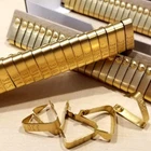 Jiffy Wing Bands 100pcs Brass NOT STAMPED Chicken Poultry Bird Wing ID Tags