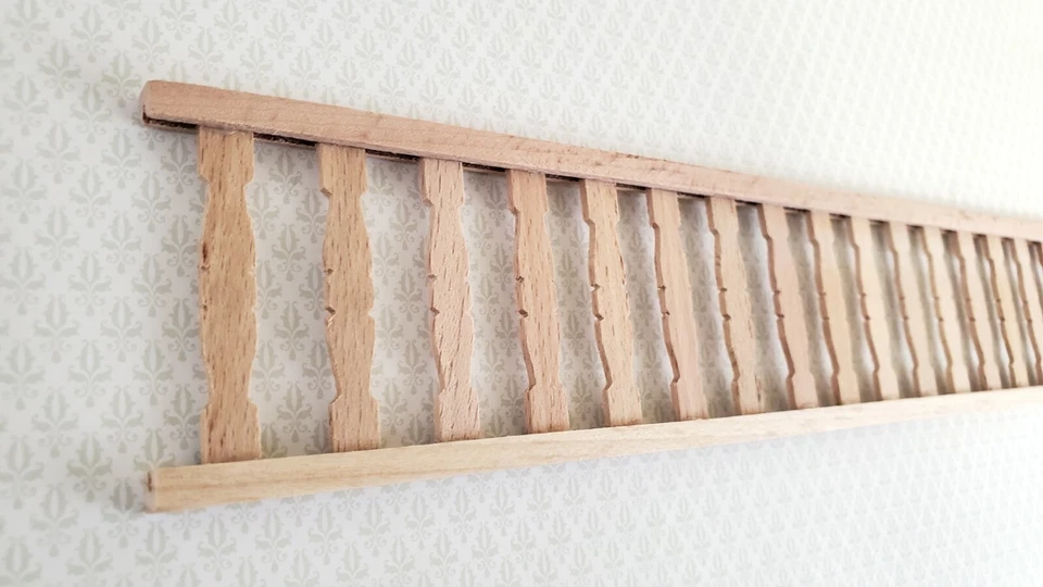 Barandilla de valla miniatura para casa de muñecas 1 pieza para porches cubiertas jardines escala 1:12 Foto 4 de 4