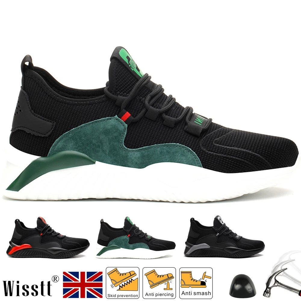 Womens Steel Toe Cap Trainers Safety Shoes Mens Work Boots Lightweight Outdoor