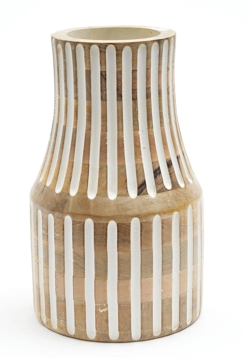 Fatto a Mano Legno Fiore Vaso Pentola Tavolo Decorativo Articolo Casa
