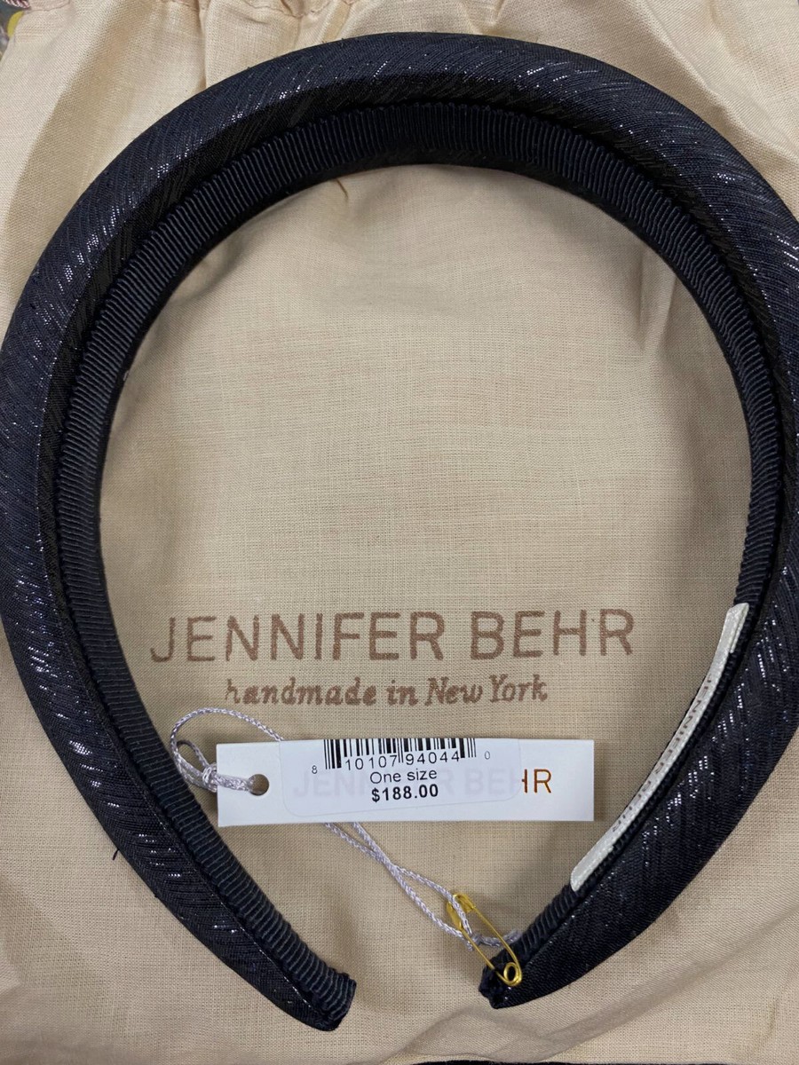 $188 Jennifer Behr Women's Black Lana Metallic Padded