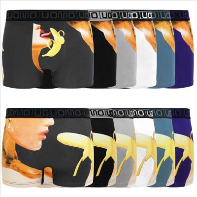 UOMO HERREN BOXERSHORTS SHORTS UNTERHOSE BANANE BAUMWOLLE UNTERWÄSCHE M-2XL WOW