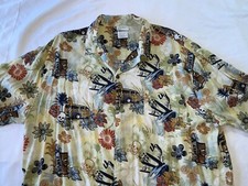 DISNEY WORLD RESORT HAWAIIAN ALOHA RAYON SHIRT MICKEY MOUSE SURF SKULL XL